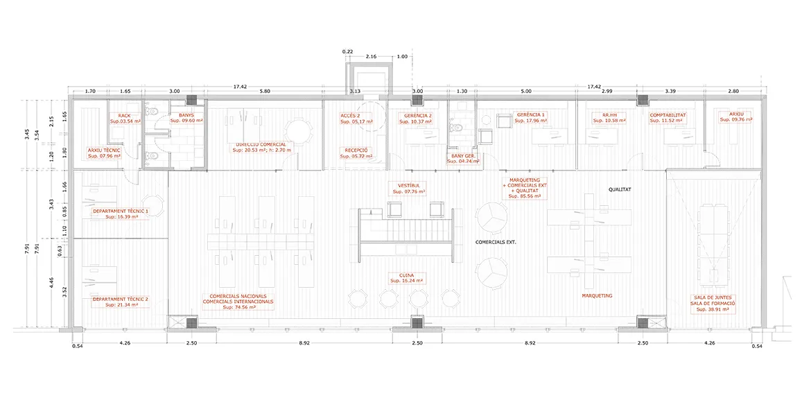 Oficines Arpol 6 Ral64 arquitectura. Oficines Arpol